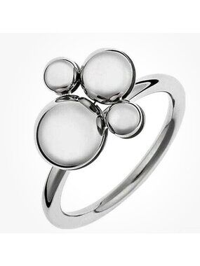 NWT CALVIN KLEIN STAINLESS STEEL SPINNER RING SIZE 8 Calming Ring MSRP $110